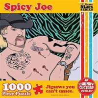 Spicy Joe Tiger King Jigsaw Puzzle 1000ct Piece Pop Culture Premium Quality Chunky Custard