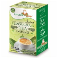 Natures Guru Lemongrass Chai Sweetened Drink Mix - Pack Of 8