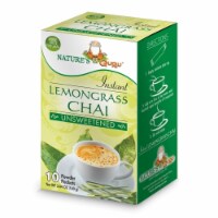 Natures Guru Lemongrass Chai Unsweetened Drink Mix - Pack Of 8