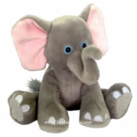 First & Main 7763 7 in. Sitting Floppy Friends Elephant Plush Toy