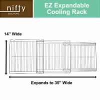 Nifty Expandable Cooling Rack – 3-in-1, Non-Stick, Dishwasher Safe, Chrome Plated Mesh