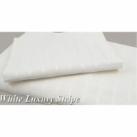 Anti Acne Organic Cotton Cases - Rectangular 20 x 54  White Luxury Stripe