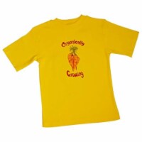 Organic Cotton Tees Short Sleeve - Organically Growing Yellow Carrot 2-4 year