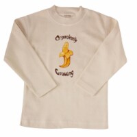 Tees Long Sleeve - Tees Long Sleeve Organically Growing Natural Banana 1-2 year