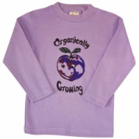 Organic Cotton Tees Long Sleeve - Tees Long Sleeve Organically Growing Purple Plum 2-4 year