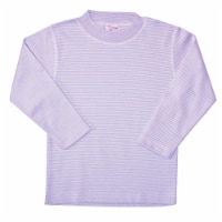 Organic Cotton Tees Long Sleeve - Lavender Stripe 2-4 year