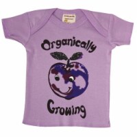 Organic Cotton Infant Lap Tees Short Sleeve - Organically Growing Purple Plum