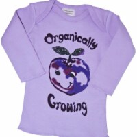 Infant Lap Tees Long Sleeve - Organically Growing Purple Plum
