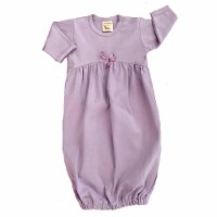 Organic Cotton Baggie/Gown - Lavender Fits up to 1 Year Open Elastic Bottom