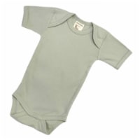Organic Cotton Short Sleeve Bodysuits/Onesies - Soft Sage 18-24m