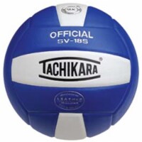 Tachikara SV18S Composite Leather Volleyball (Royal Blue and White)