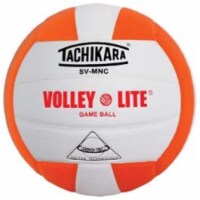 Tachikara SVMNC.ORW Volley-Lite Volleyball - Orange-White