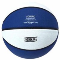Tachikara USA SGB6RC.RYW Tachikara SGB-6RC Rubber Recreational Basketball - Blue and White