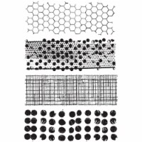 Tim Holtz Cling Stamps 7 X8.5 -Mixed Media