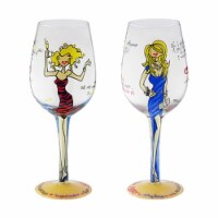 Bottoms Up - 95 and Sunny WGLEGALLYBLONDE Wine Glass, Legally Blonde