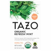 Tazo® Organic Refresh™ Mint Herbal Tea Bags Perspective: Main