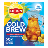 Lipton® Blacked Iced Family Size Tea Bags Perspective: Main