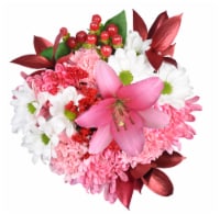 Valentine's Day Wishes & Kisses Fresh Flowers Bouquet Perspective: Main