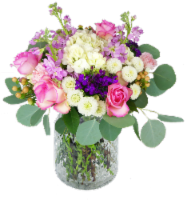 Mother's Day Spring Fling Fresh Flower Arrangement in Vase Perspective: Main