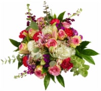 Luxe Mixed Pink Bouquet with Vase (Approximate Delivery 1-3 Days)