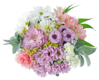 Soft Reflection Fresh Flowers Bouquet Perspective: Main