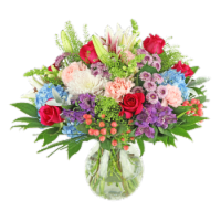 Mother's Day Exquisite Fresh Flower Arrangement in Vase Perspective: Main