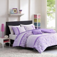 Gracie Mills Comforter Set - GRACE-6085 Purple Full/Queen