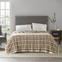 Gracie Mills Blanket - GRACE-252 Tan Plaid Full/Queen