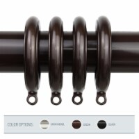 Central Design 1930-07 1.75 in. Poly Resin Curtain Eyelet Rings, Cocoa - Set of 10