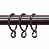 Central Design 1923-16 1.375 in. Curtain Eyelet Rings, Mahogany - Set of 10