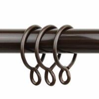 Central Design 1924-07 2.25 in. Curtain Eyelet Rings, Cocoa - Set of 10