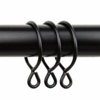 Central Design 1926-12 3.25 in. Curtain Eyelet Rings, Black - Set of 10
