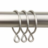 Central Design 1926-15 3.25 in. Curtain Eyelet Rings, Satin Nickel - Set of 10