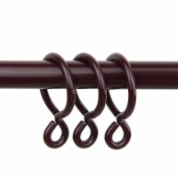 Central Design 1922-16 1 in. Curtain Eyelet Rings, Mahogany - Set of 10
