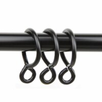 Central Design 1922-12 1 in. Curtain Eyelet Rings, Black - Set of 10