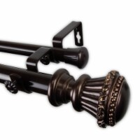 Sansa Double Curtain Rod 1  Od 160-240 Inch  - Bronze