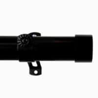 Sims Curtain Rod 1.5 Inch 165  - 215  Long - Black