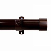Sims Curtain Rod 1.5 Inch 66  - 115  Long - Cocoa