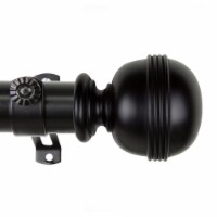 Victor Curtain Rod 1.5 Inch 115  - 165  Long - Black