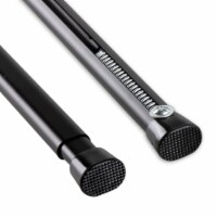 Oval Spring Tension Rod 22 -36  - Black