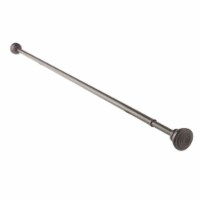 Decorative 7/16 Inch Spring Tension Rod 36-54 Inch - Cocoa