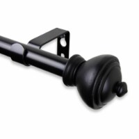 Giannie Curtain Rod 5/8 Inch Dia. 28-48 Inch - Black