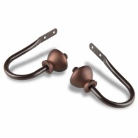 Giannie Curtain Rod Holdback - Cocoa