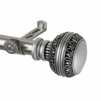 Dolly Curtain Rod 3/4 Inch Dia. 66-120  - Satin Nickel