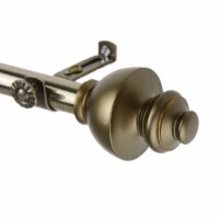 Scion Curtain Rod 3/4 Inch Dia. 66-120  - Antique Gold