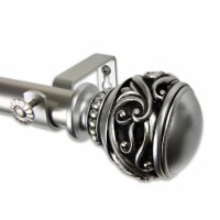 Leon Curtain Rod 1  Od 48-84 Inch  - Satin Nickel