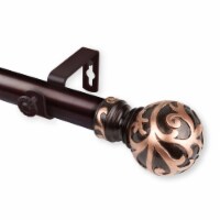 Terreca Curtain Rod 1  Od 28-48 Inch  - Bronze