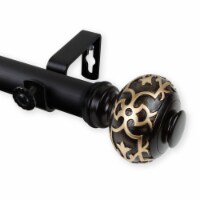Acer Curtain Rod 1  Od 66-120 Inch  - Black