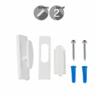 Wall Hooks With Screws (Set Of 2) - White