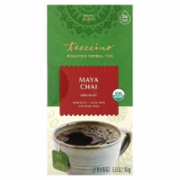Teeccino Organic Roasted Herbal Tea Maya Chai Caffeine Free 25 Tea Bags - 5.3 oz